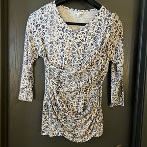 Cabi Shore Double Drape Top, Size L